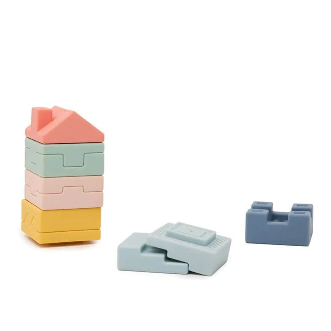Miniland - Miniland Soft Towering Blocks - Bella Luna Toys