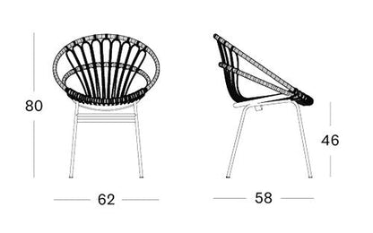 Roxanne Rattan Dining Chair Available in 2 Colors - Camel - Vincent Sheppard - Playoffside.com